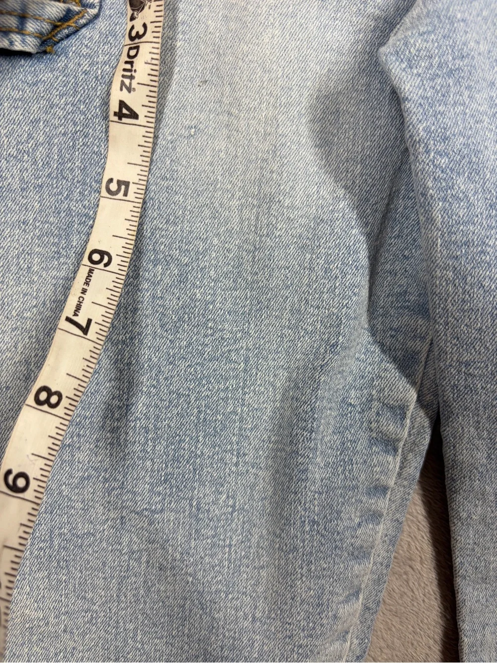 Oshkosh B’gosh Cotton Blend Denim Ligh Blue Jean Overalls Size 3T